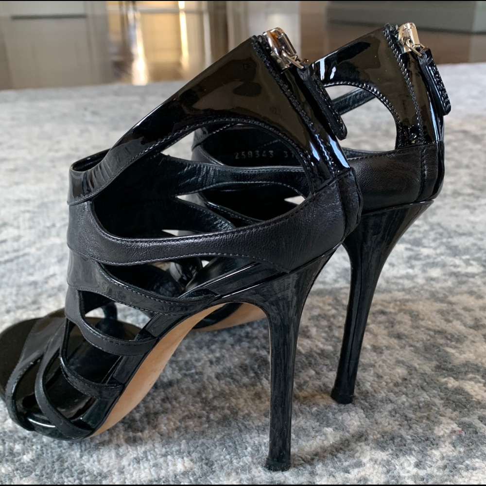 Gucci Soraya patent leather high heel sandals